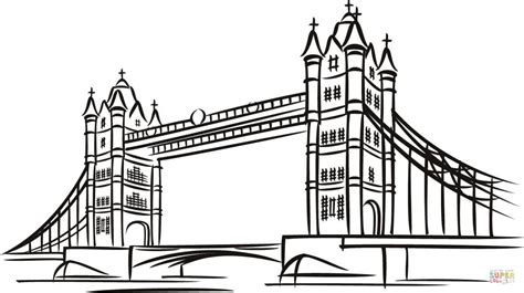 Tower Bridge London Bridge Drawing London Drawing
