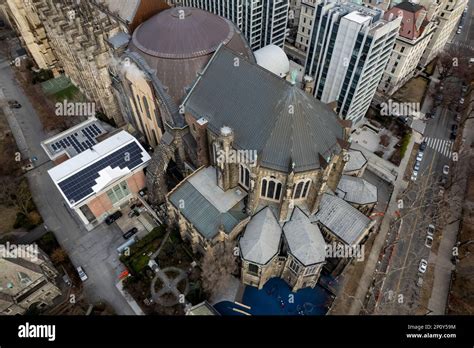 An Aerial View Of Old Architectural St John The Divines North