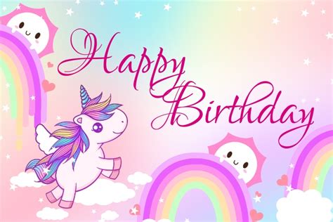 Copy Of Unicorn Birthday Banner Postermywall
