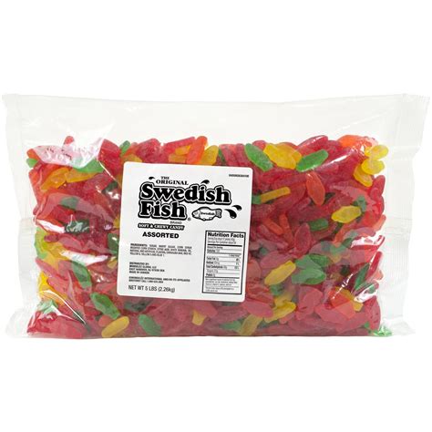 Swedish Fish Mini Assorted Soft And Chewy Candy 5 Lbs