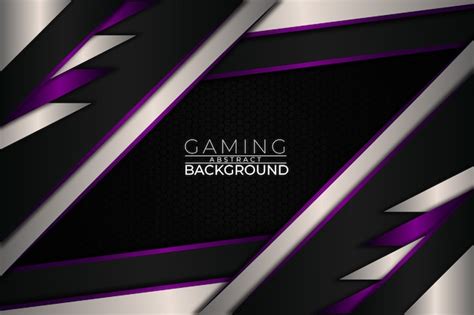 Premium Vector Futuristic Gaming Background Purple Style