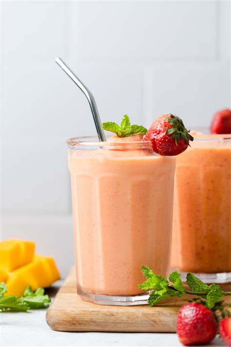 Strawberry Mango Smoothie All The Healthy Things