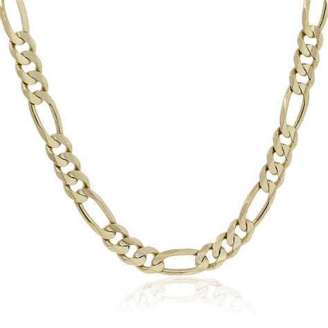 14k Yellow Gold Figaro Link 20 Chain Necklace