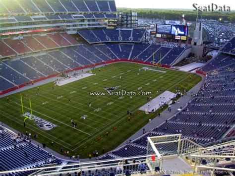 Seat View From Section 318 At Gillette Stadium New England Patriots