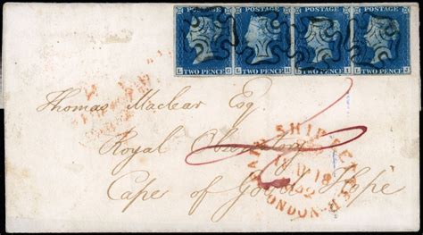 Gb 1840 Penny Black And Two Penny Blue Stamps Of The World