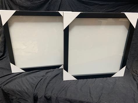 Shadow Box 20x20 Frame Set Of 2 Black Frame Shadowbox Etsy