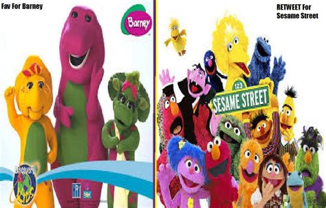 ཞơცıŋơ ᠻ𝕣ꪮꪑ 𝕥ꫝꫀ ꪜꪖꪶꪶꫀꪗ On Twitter Barney Or Sesame Street Fav For