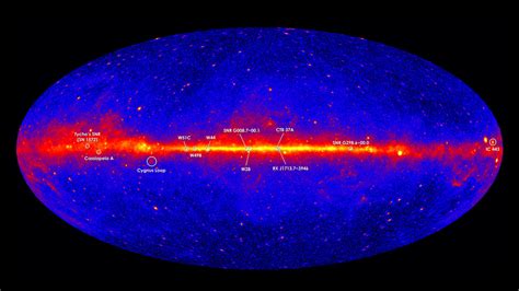 Nasa Svs Fermis Five Year View Of The Gamma Ray Sky