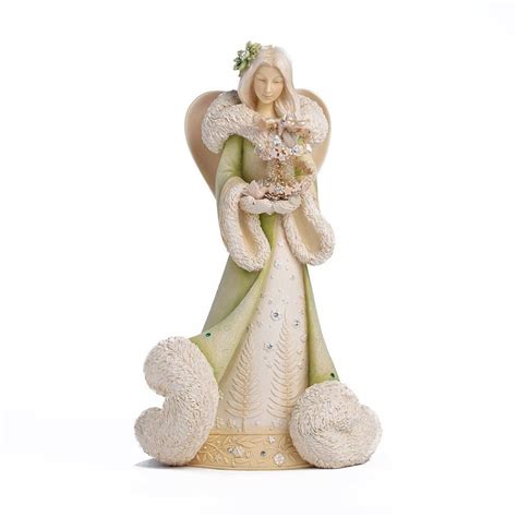 Enesco Foundations T Christmas Angel With Tree Figurine 925inch