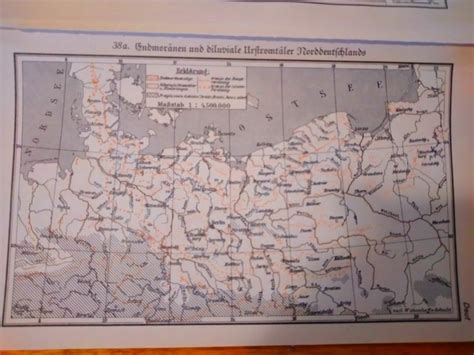 Stara Geografska Karta Geologija JuŽna I Srednja NjemaČka
