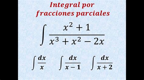 Integrales Por Descomposición En Fracciones Simples Parciales Cálculo