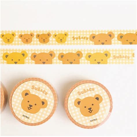 Bear Washi Tape Journal Washi Masking Tape Etsy