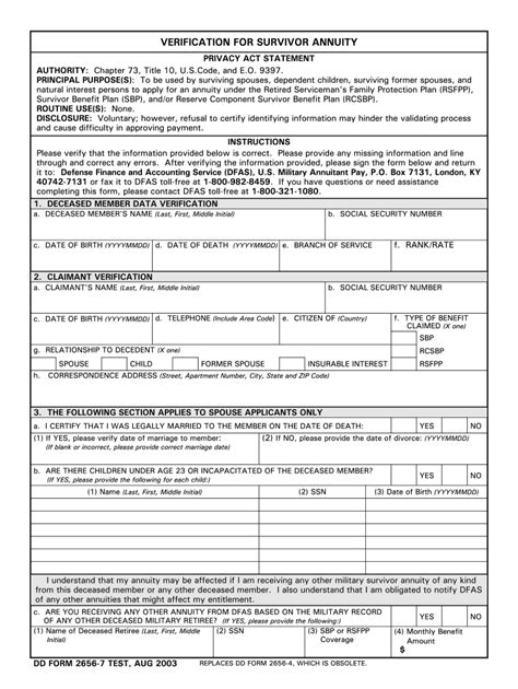 Dd Form 2656 7 2003 Fill Out And Sign Online Dochub