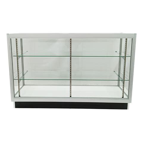 Furniture And Lighting Retail Glass Shelf Product Display Shop Counter Showcase Lockable Cabinet