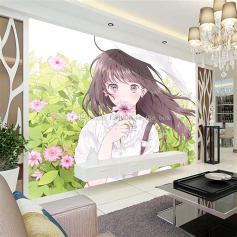 Anime Girls Wallpaper Sakura Wall Mural Japanese Anime 3d