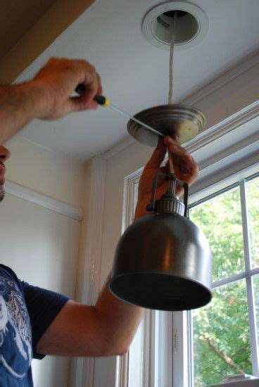 Anybody replaced their old recessed lighting fixtures with an led module? Replace over-sink recessed light with pendant. How-to ...