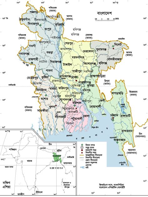 Maps Of Bangladesh Political Map Of Bangladesh