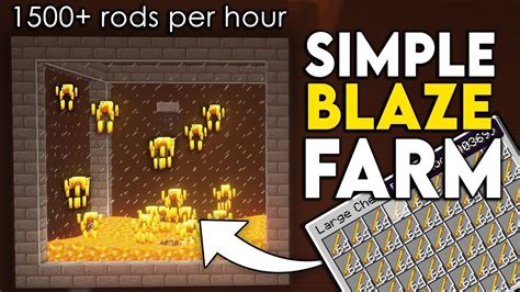Minecraft 120 Blaze Xp Farm Tutorial 1000 Rods Per Hour Youtube