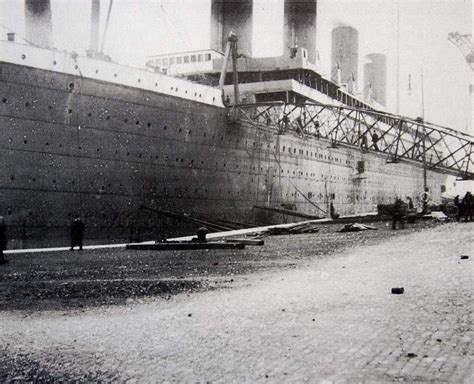 Titanic In Belfast Shortly Before The End Of Her Construction Titanic
