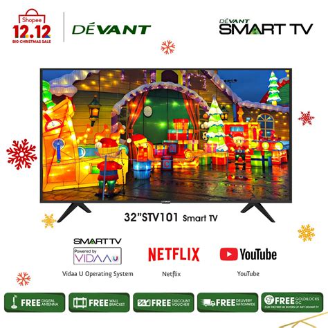 Devant 32 Inch Hd Ready Smart Tv With Free Wall Bracket And Digital