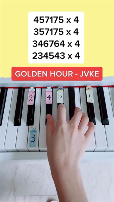 Easy Piano Tutorial for Golden Hour - JVKE