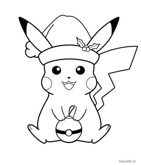 250 Tranh Tô Màu Pikachu Cute Đẹp Đáng Yêu Nhất Hệ