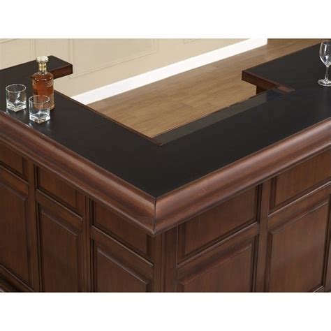 American Heritage Billiards Catania Right Return Home Bar In Cherry