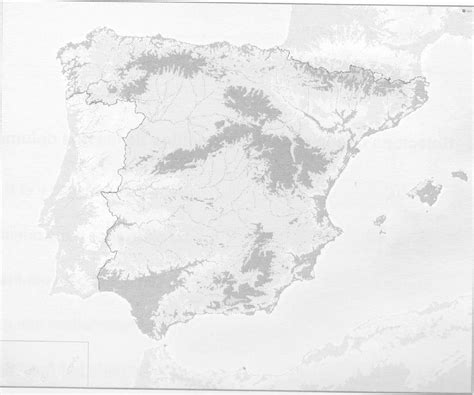 Mapa Fisico De Espana Mudo Para Imprimir En Blanco Y Negro - salud galicia
