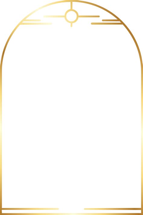 Aesthetic Gold Arch Border 21514470 Png