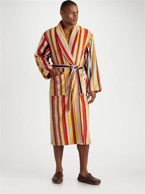 Paul Smith Striped Terry Robe In Multicolor For Men Multi Lyst