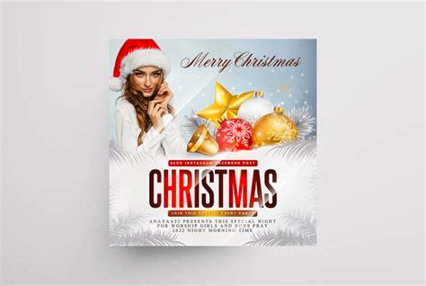 Merry Christmas Party Free Psd Flyer Template Psdflyer
