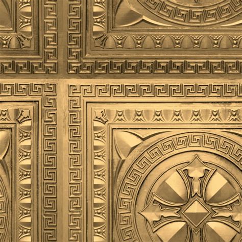 Gold Metal Panel Texture Seamless 10448
