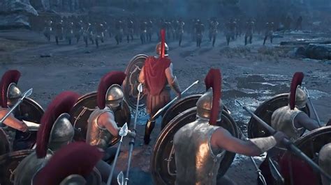 Assassin S Creed Odyssey 300 Spartan Leonidas Battle Gameplay PS4