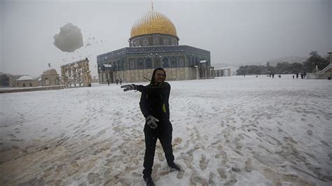 Rare December Snow Blankets Jerusalem Photos The Weather Channel