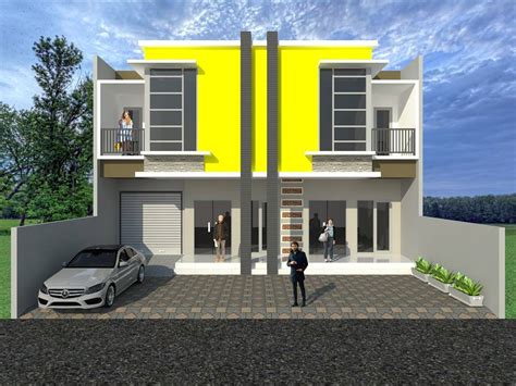 desain rumah minimalis  lantai type  lebar  meter
