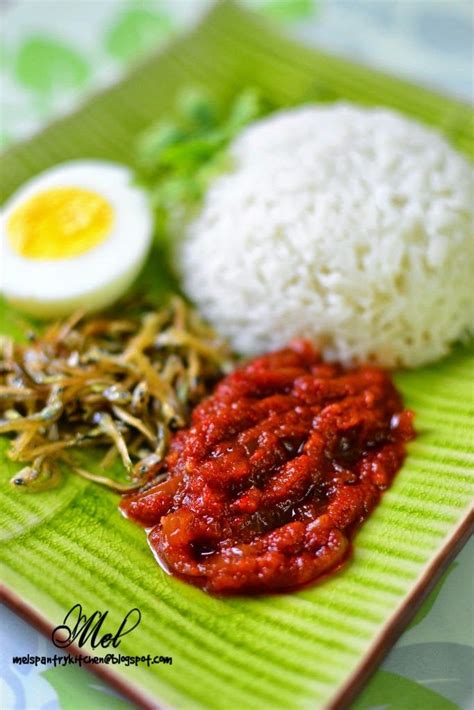 There is a bit of prep involved, but the result is worth the effort. Nasi Lemak With Sweet Sambal (With images) | Nasi lemak ...
