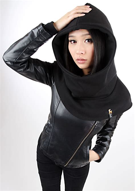 meko® hooded hat women s black cap cape toadstool etsy
