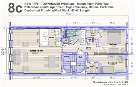Best Townhouse Plan For New Construction ‘8c Independent Party Wall
