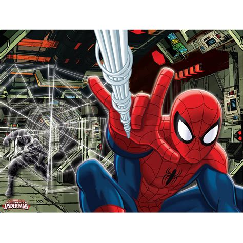 Marvel Spider Man Portrait Canvas Wall Art With Led