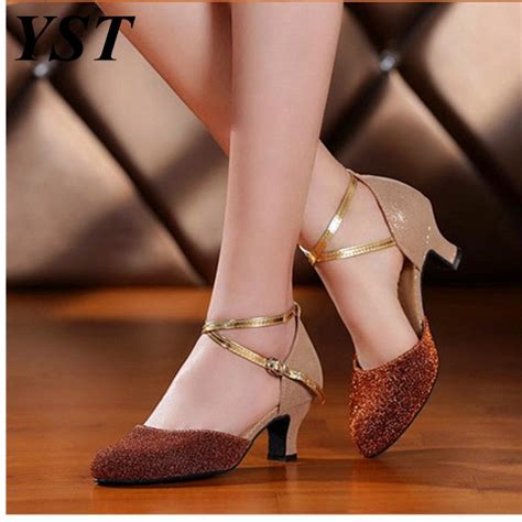 2017 Brand New Womens Tango Ballroom Latin Dance Shoes Salsa Shoes Ladies Dancing Shoes 35cm 4