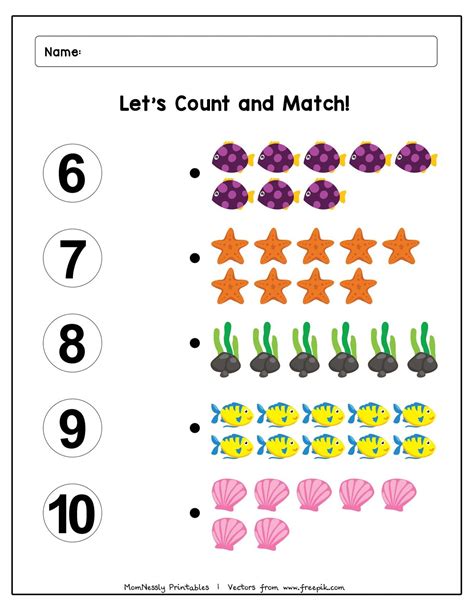 Count And Match Worksheets Shape Worksheets