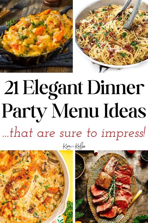 21 Elegant Dinner Party Menu Ideas Recipes To Impress