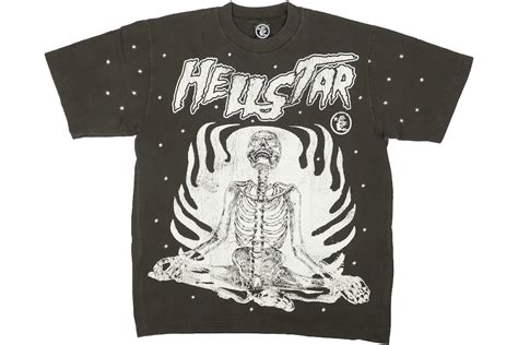 Hellstar Inner Peace T Shirt Black Herren Fw23 De
