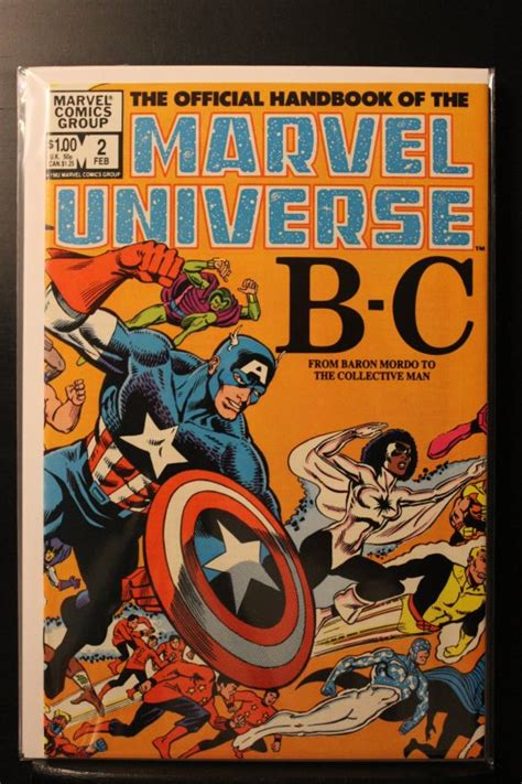 The Official Handbook Of The Marvel Universe 2 Direct Edition 1983