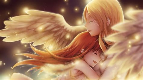 Pretty Blond Hd Cg Beautiful Magic Wing Sweet Nice Fantasy Anime Feather Love Tears