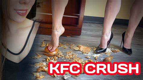 Food Crush Kfc With Bare Feet And High Heels Asmr Youtube