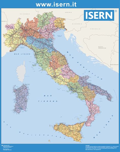 Mapa Italia Regiones Mapas De Galicia