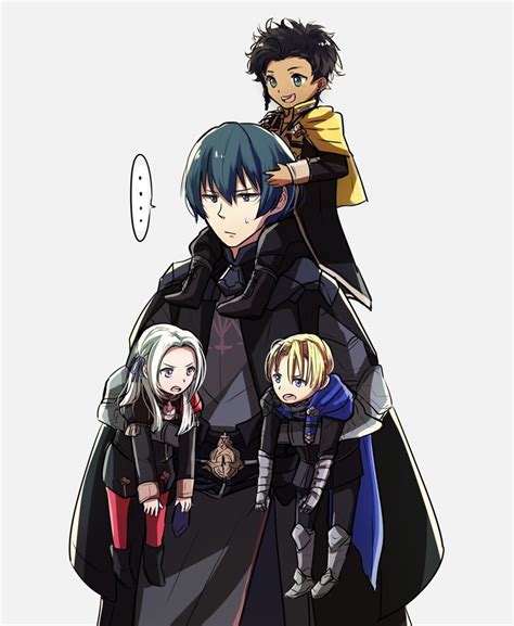 Byleth Edelgard Von Hresvelg Byleth Claude Von Riegan And Dimitri