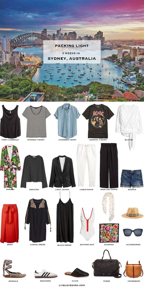 What To Pack For Sydney Australia Packing Light Travel Style Summer
