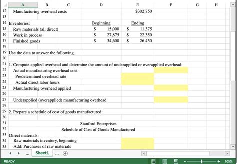 Find the how to calculate cost of goods sold in excel, including hundreds of ways to cook meals to eat. Solved: Excel SIM: Cost Of Goods Manufactured And Cost Of ...